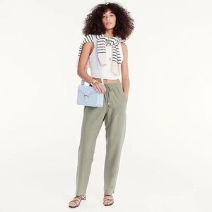 J. Crew New seaside pant in linen blend